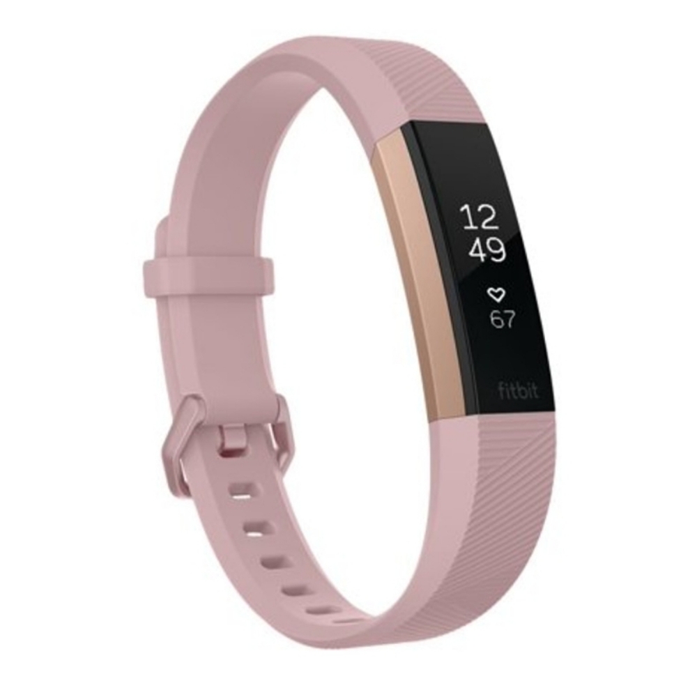 Fitbit - Alta HR Activity Tracker + Heart Rate (Small) - Rose Gold